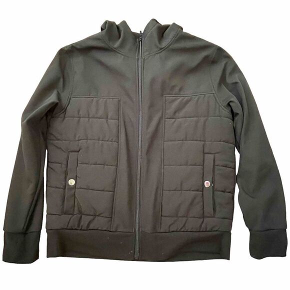 Colorado Outdoor Apparel ~ Mens Black Hooded Jacket ~ size Medium - Picture 1 of 9